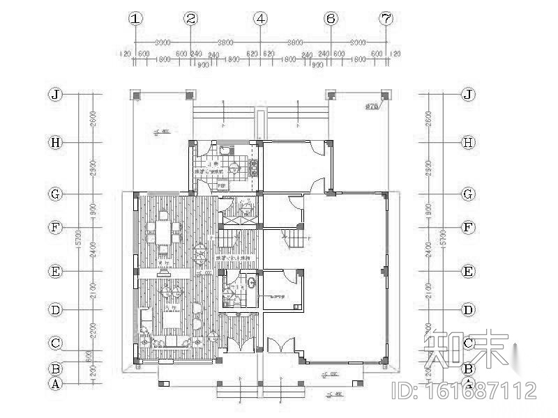 日式别墅设计装修图施工图下载【ID:161687112】