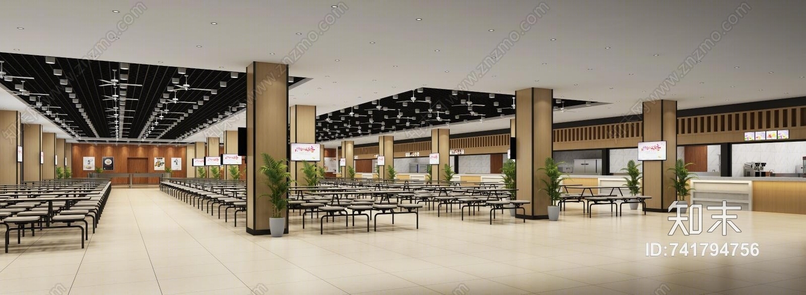 现代商业商场3D模型下载【ID:741794756】