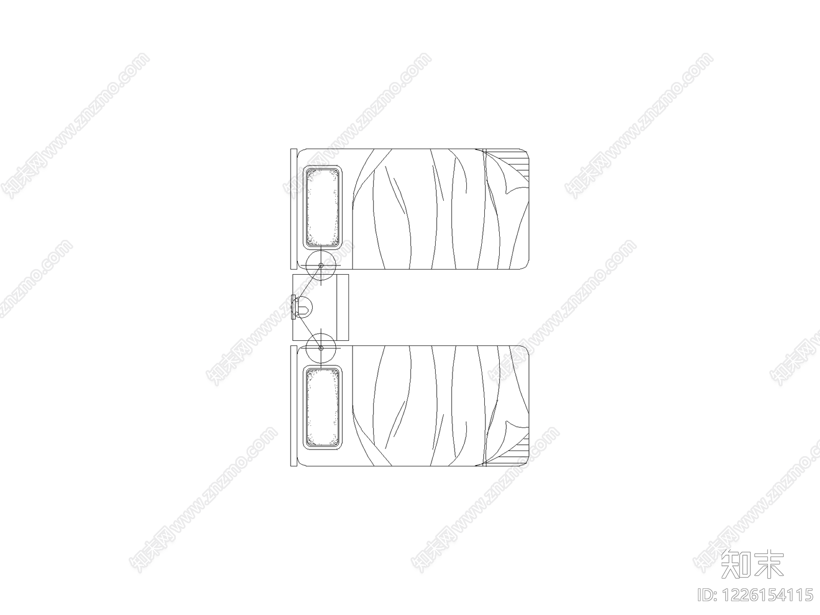 床图块cad施工图下载【ID:1226154115】