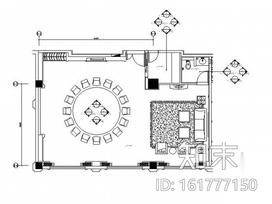 某酒店豪华餐厅包间装修图施工图下载【ID:161777150】