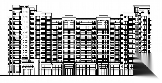 理想家园某十一层住宅楼建筑施工图施工图下载【ID:149886151】