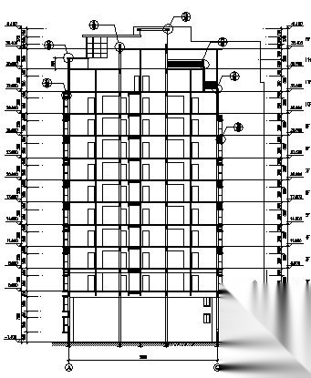 理想家园某十一层住宅楼建筑施工图施工图下载【ID:149886151】