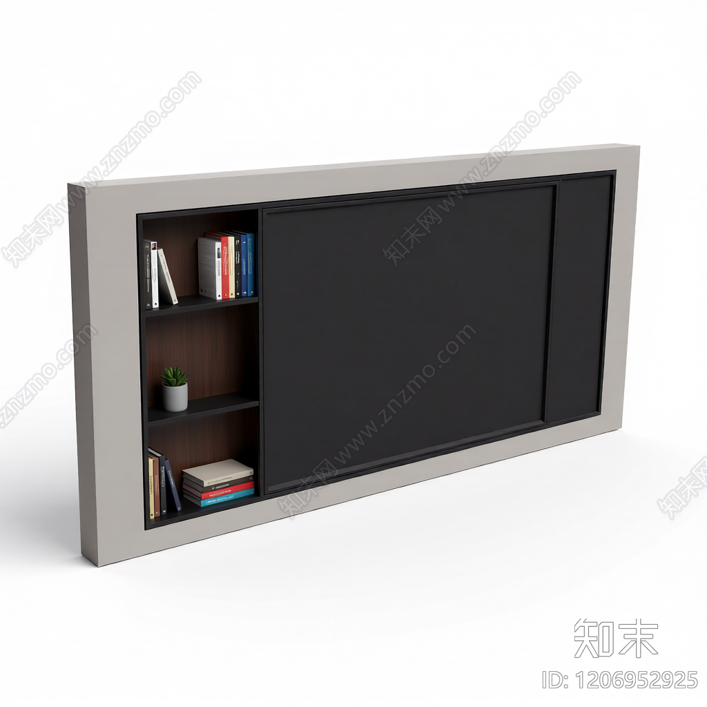 电视墙装饰构件3D模型下载【ID:1206952925】