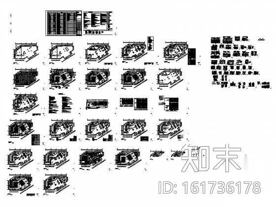 [黑龙江]精品现代风格金融机构室内装修设计施工图cad施工图下载【ID:161736178】