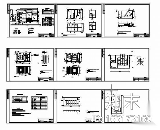 某小区生活污水处理施工图cad施工图下载【ID:165173160】