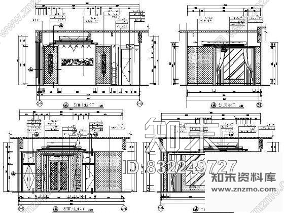 图块/节点豪华VIP包厢立面设计图Ⅲ施工图下载【ID:832249727】