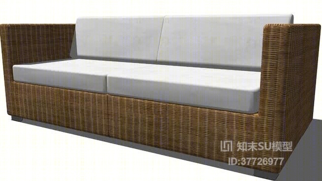 双人沙发SU模型下载【ID:37726977】