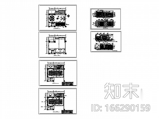 [郑州]某时尚会所雪茄洋酒房装修图cad施工图下载【ID:166290159】