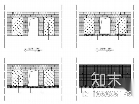 [北京]后勤保障机构现代综合楼装修施工图（含效果）cad施工图下载【ID:166685176】