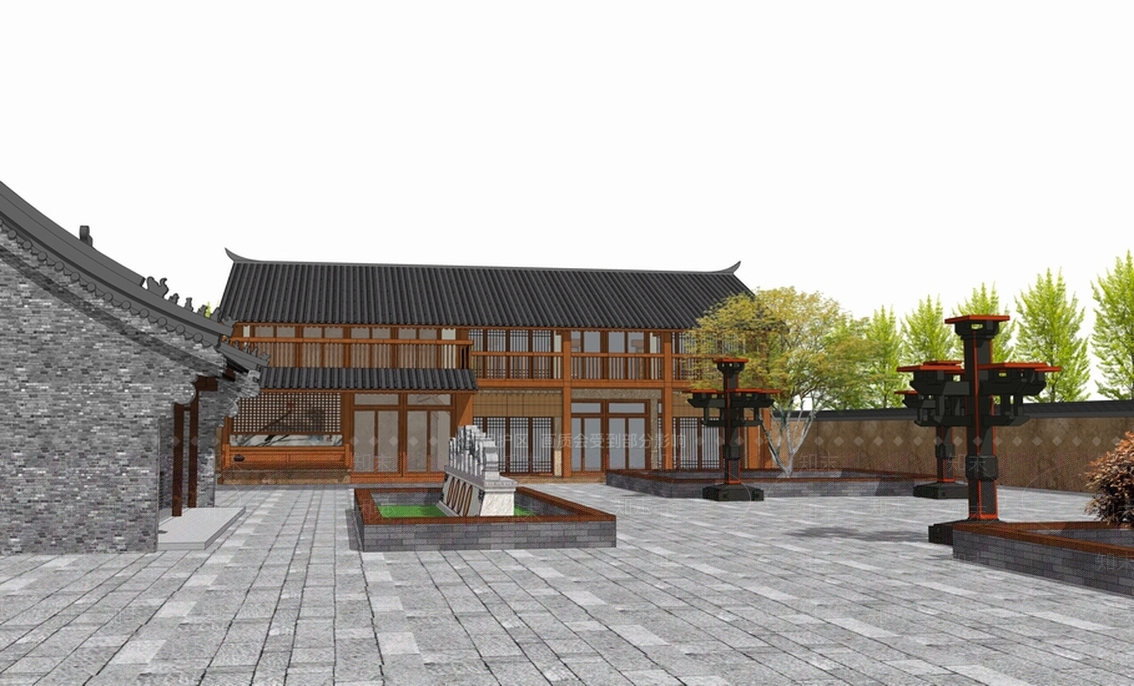 故里纪念地SU模型下载【ID:162157115】