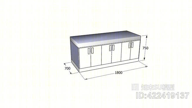 医院病床SU模型下载【ID:422419137】
