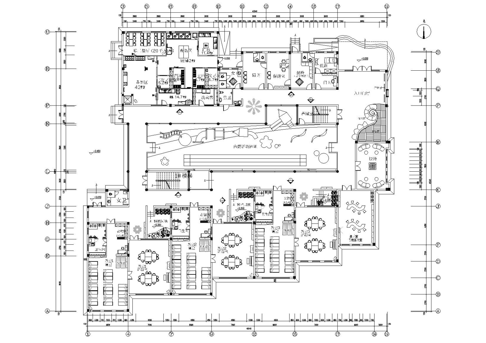 [浙江]集士港镇中心幼儿园施工图+施工拍摄施工图下载【ID:160403158】