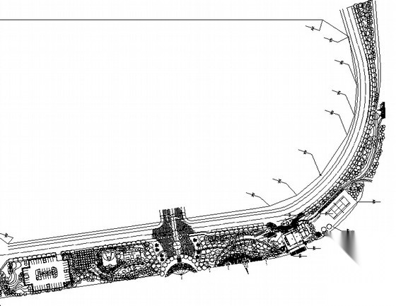 [成都]滨水居住区滨水休闲区域园林景观工程施工图施工图下载【ID:161039161】