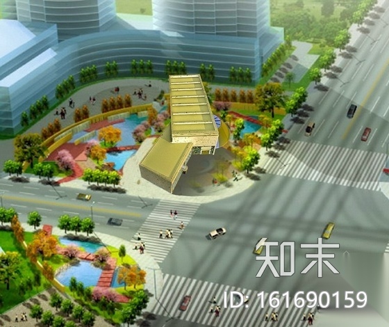 [学生作品]奔驰宝马汽车展厅装修施工图（含效果模型）cad施工图下载【ID:161690159】