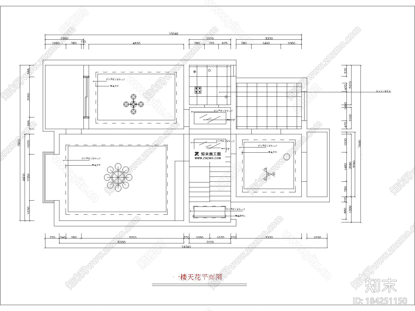 二层复式CAD建筑设计施工图效果图下载施工图下载【ID:184251150】