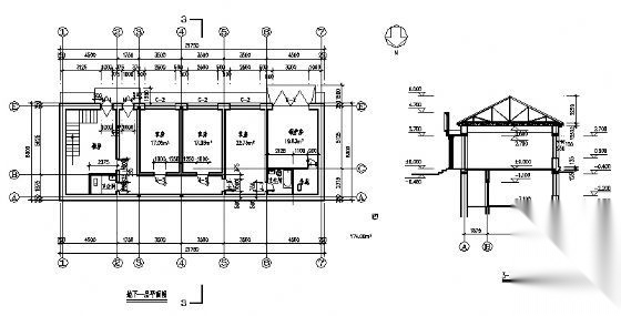 庆安某加油站建筑方案图cad施工图下载【ID:151685122】