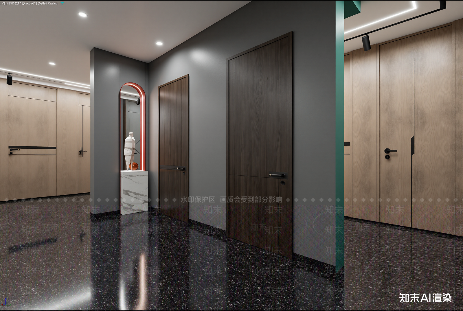 现代玄关3D模型下载【ID:1222023699】