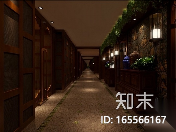 [合肥]极具特色中式古典餐厅装修图（含效果）cad施工图下载【ID:165566167】