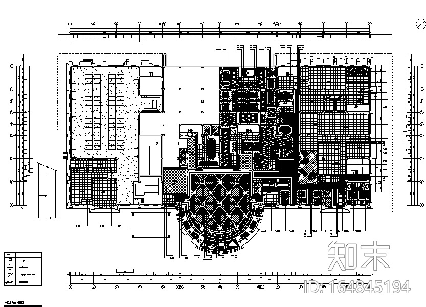 新古典异域风情休闲水疗会所空间设计施工图（附效果图）cad施工图下载【ID:164845194】