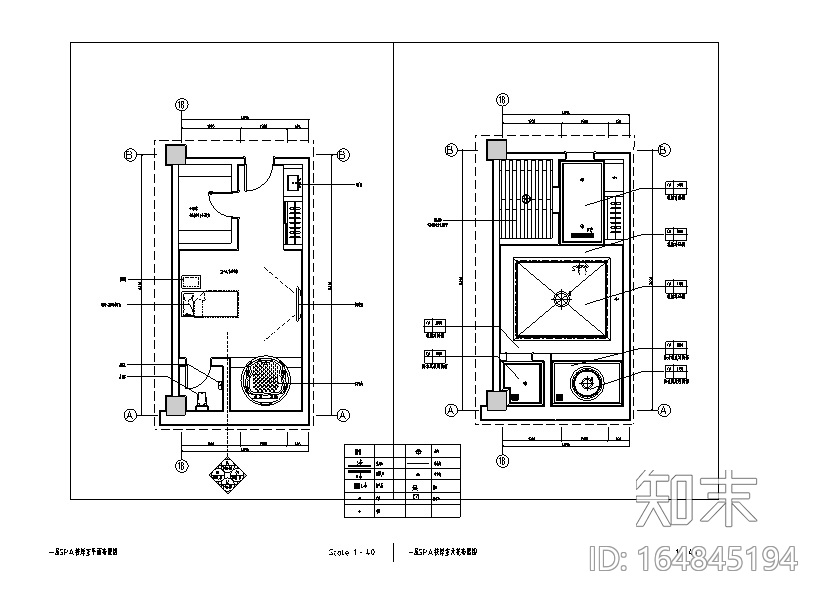 新古典异域风情休闲水疗会所空间设计施工图（附效果图）cad施工图下载【ID:164845194】