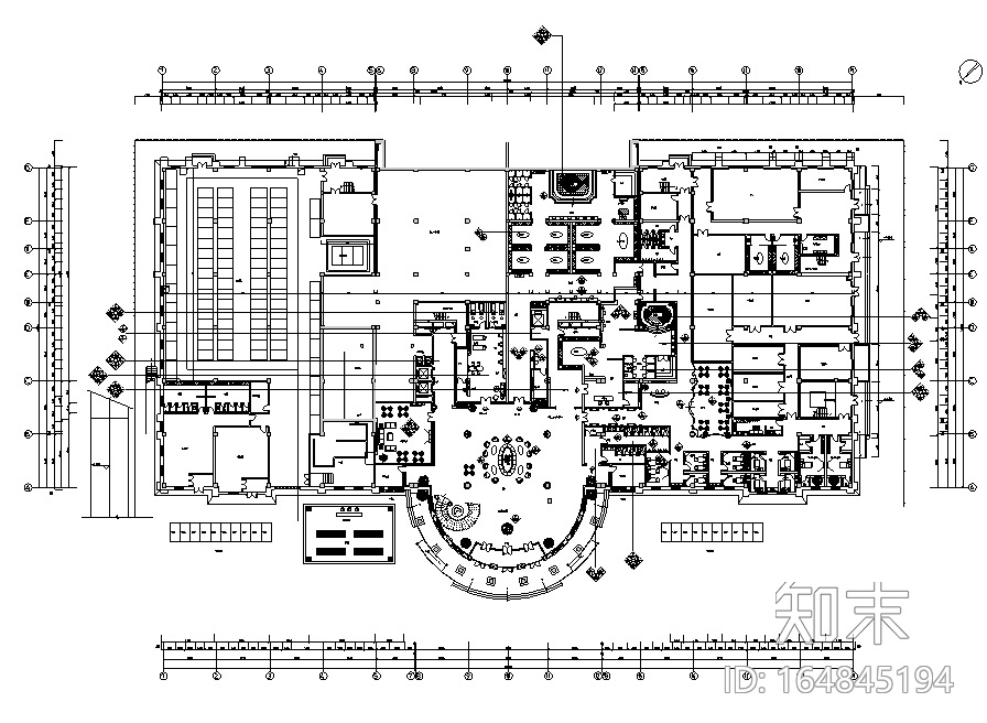 新古典异域风情休闲水疗会所空间设计施工图（附效果图）cad施工图下载【ID:164845194】