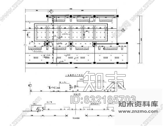 图块/节点报建大厅吊顶详图cad施工图下载【ID:832185703】