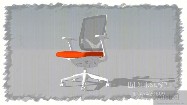 休闲椅SU模型下载【ID:917965496】