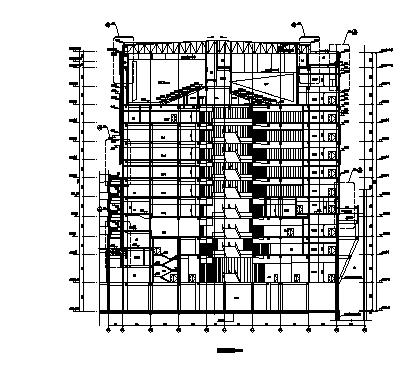 高层商业办公综合体建筑施工图（含节能计算报告书）cad施工图下载【ID:166325189】