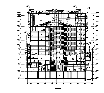 高层商业办公综合体建筑施工图（含节能计算报告书）cad施工图下载【ID:149939103】