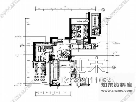 施工图上海新中式混搭风红酒会所室内施工图含效果图cad施工图下载【ID:632111085】