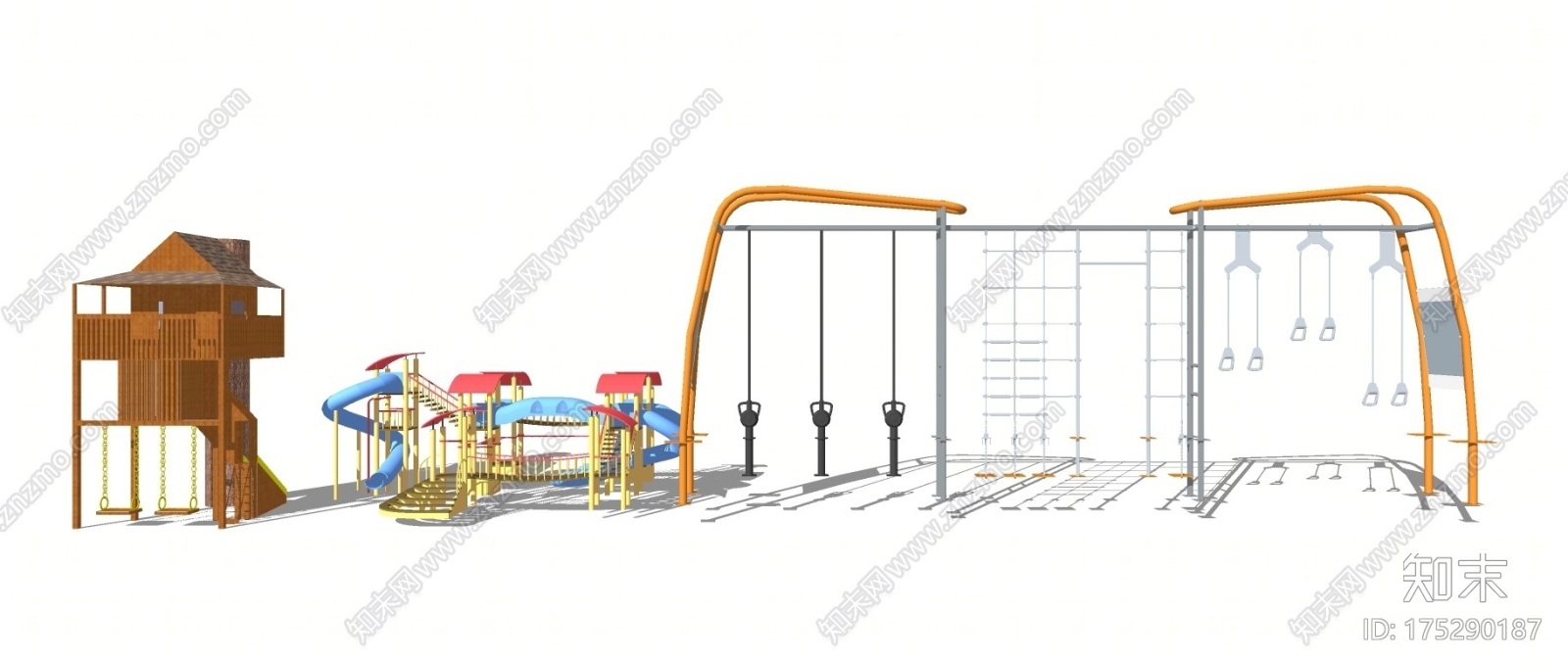 游乐设施SU模型下载【ID:175290187】