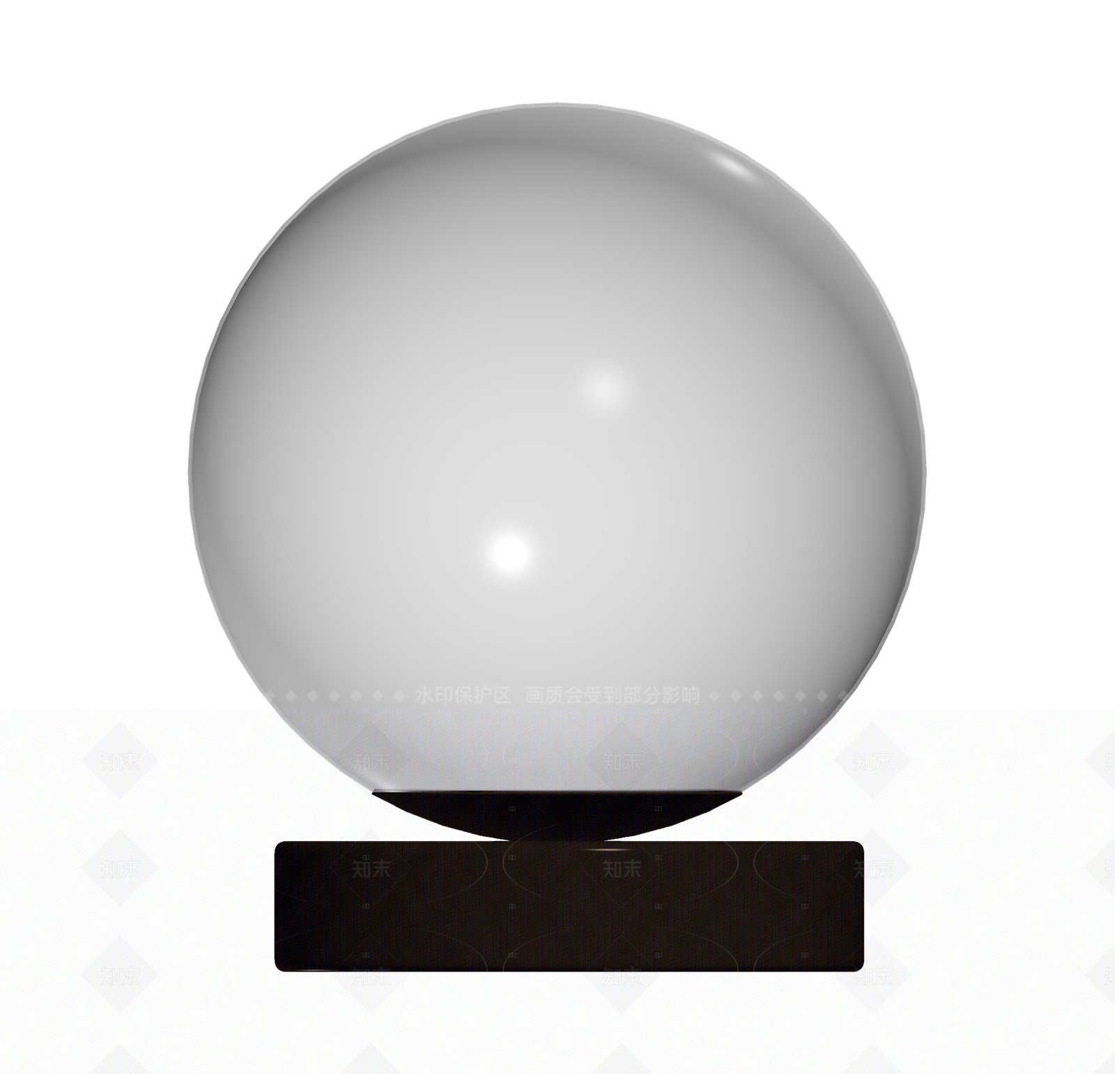 玻璃球台灯3D模型下载【ID:1206188924】