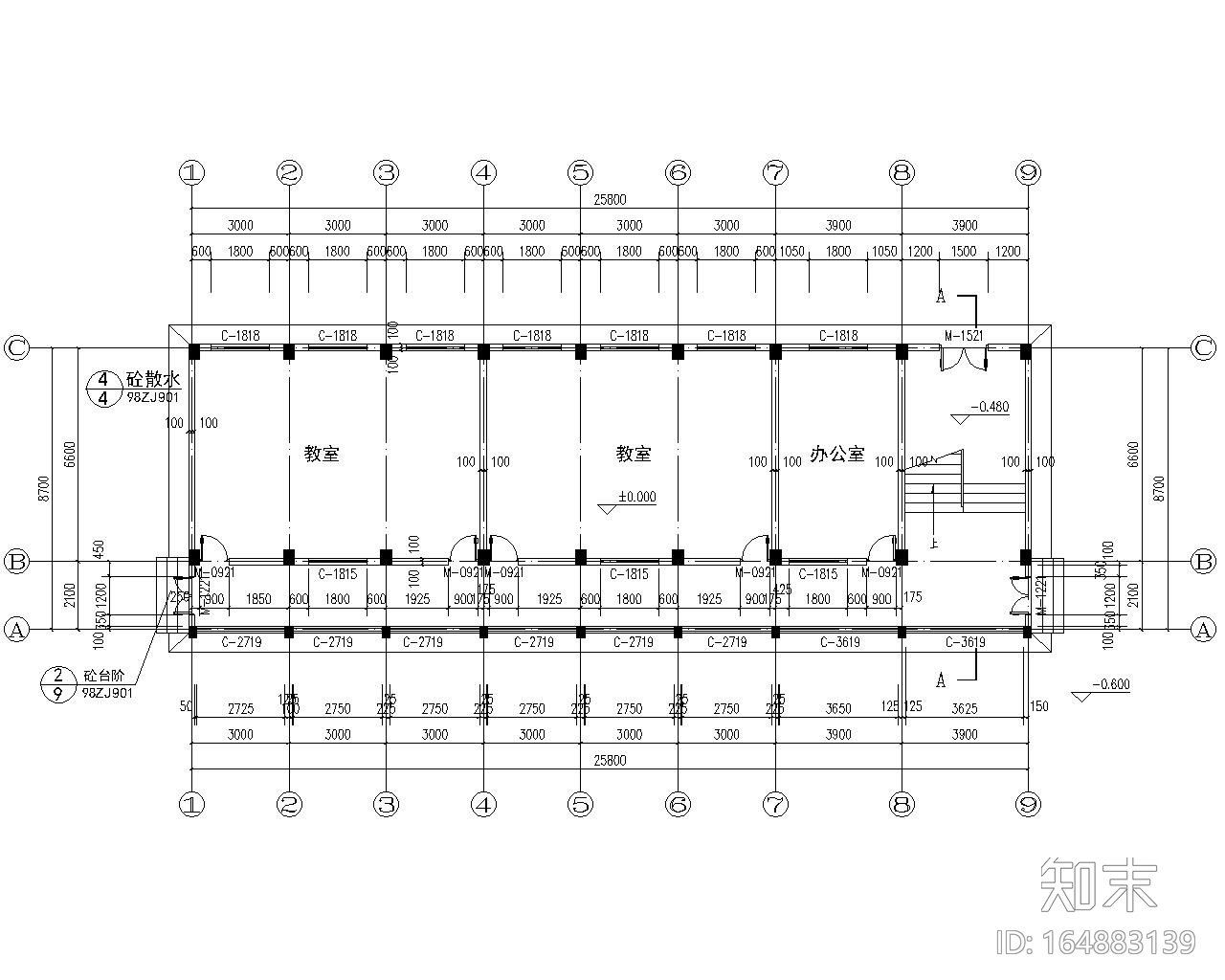 3层小学施工图下载【ID:164883139】