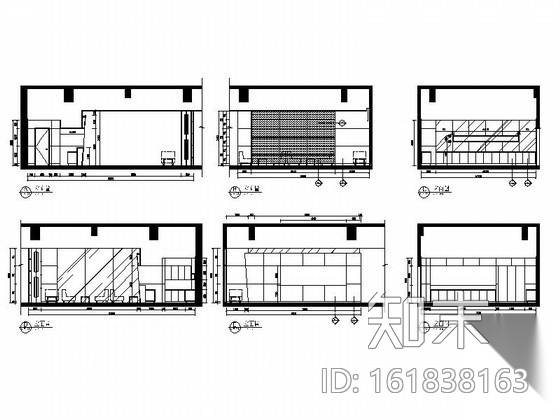 [广东]某奢华时尚会所室内装修施工图cad施工图下载【ID:161838163】