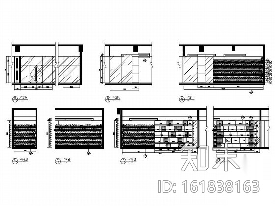 [广东]某奢华时尚会所室内装修施工图cad施工图下载【ID:161838163】