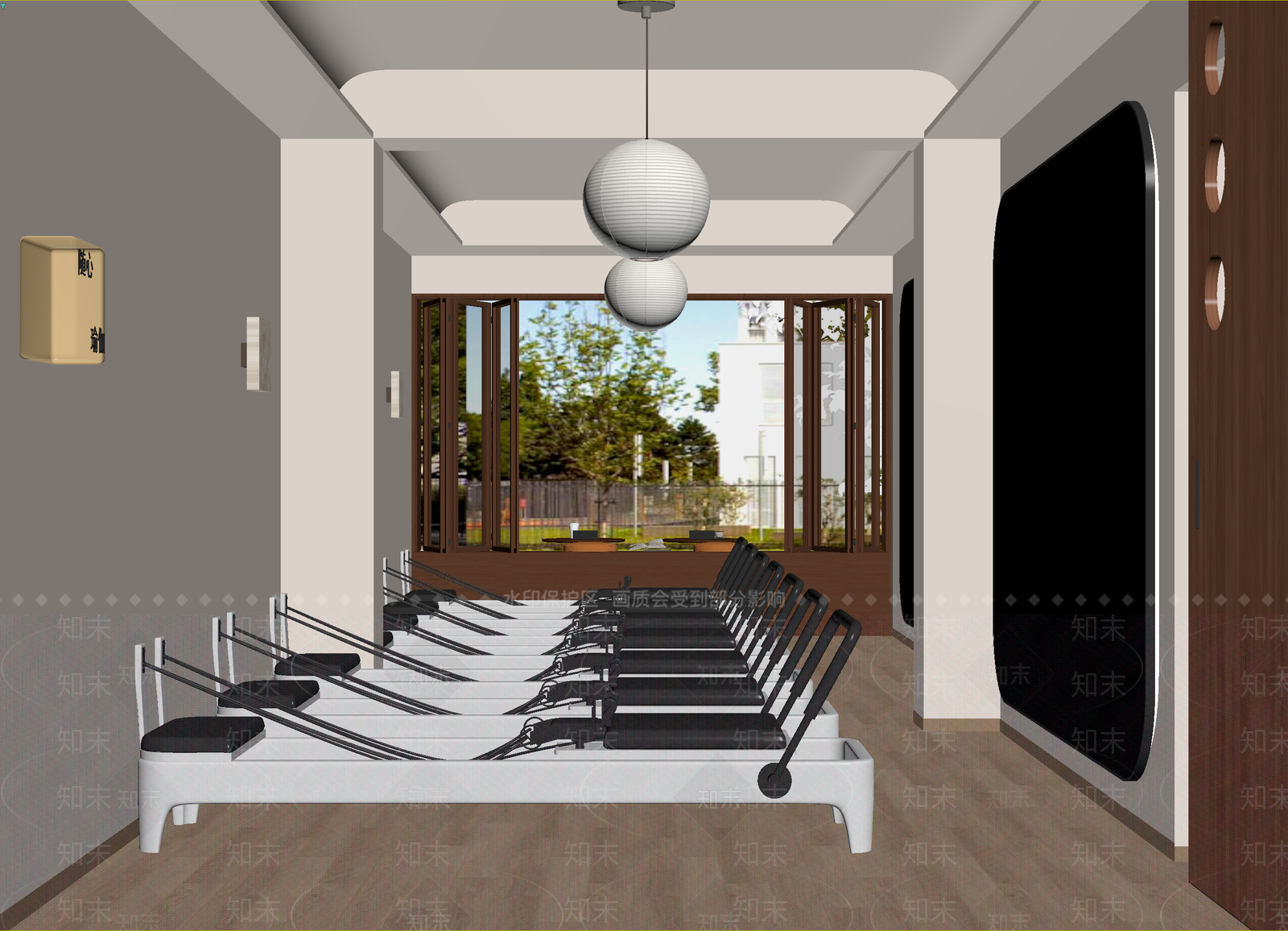 现代瑜伽室3D模型下载【ID:1215014909】