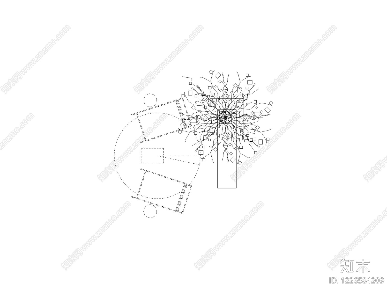 现代椅子CAD图纸