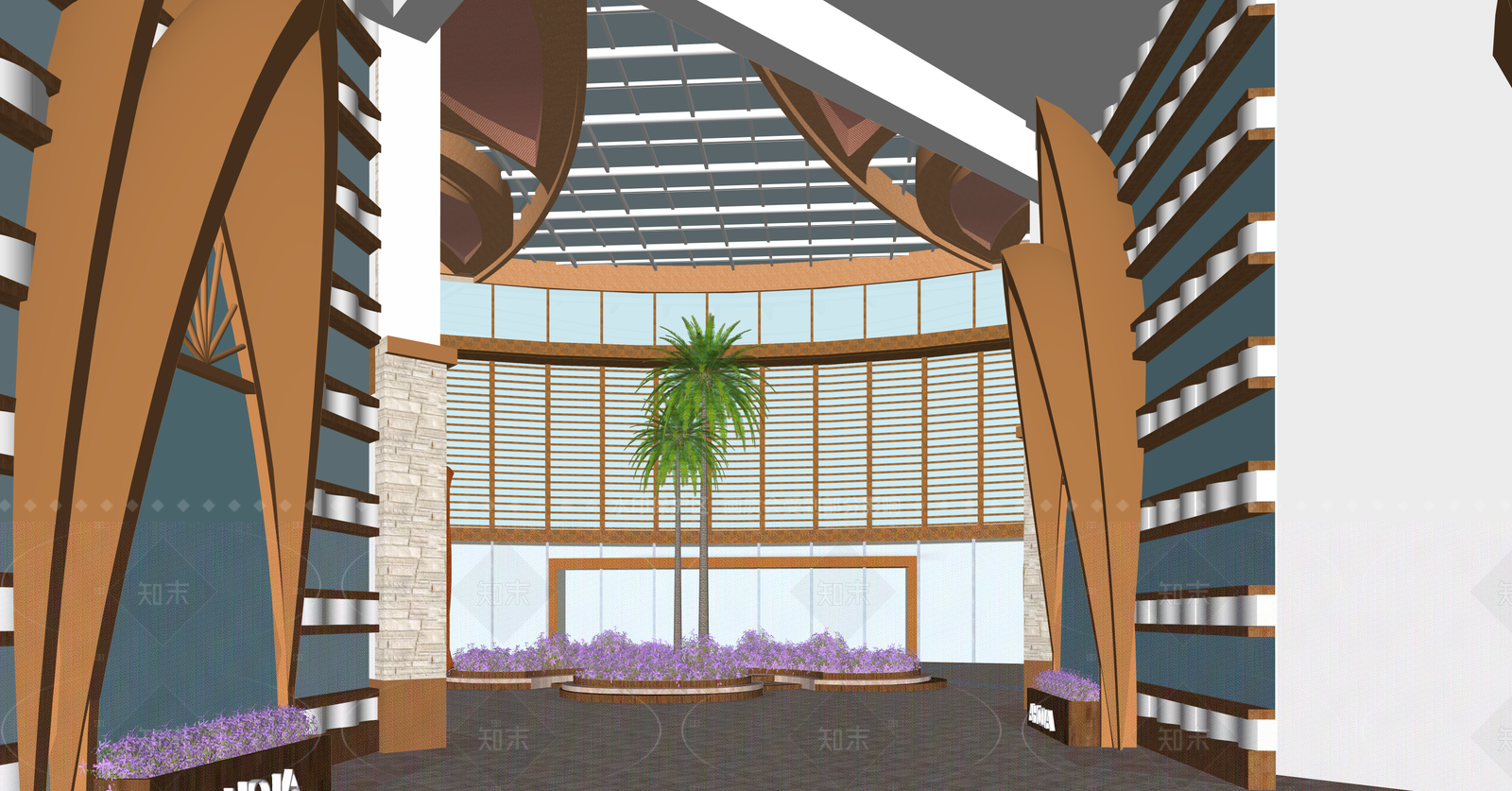 现代商业街SU模型下载【ID:1215982210】