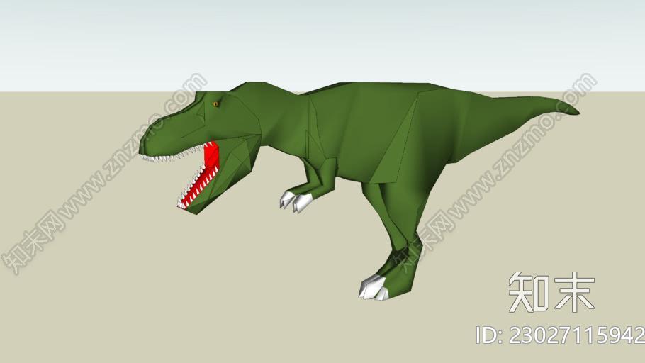 雷克斯霸王龙SU模型下载【ID:1161895322】