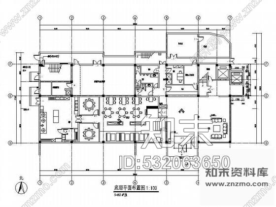 施工图上海某宾馆室内装饰改造工程cad施工图下载【ID:532063650】