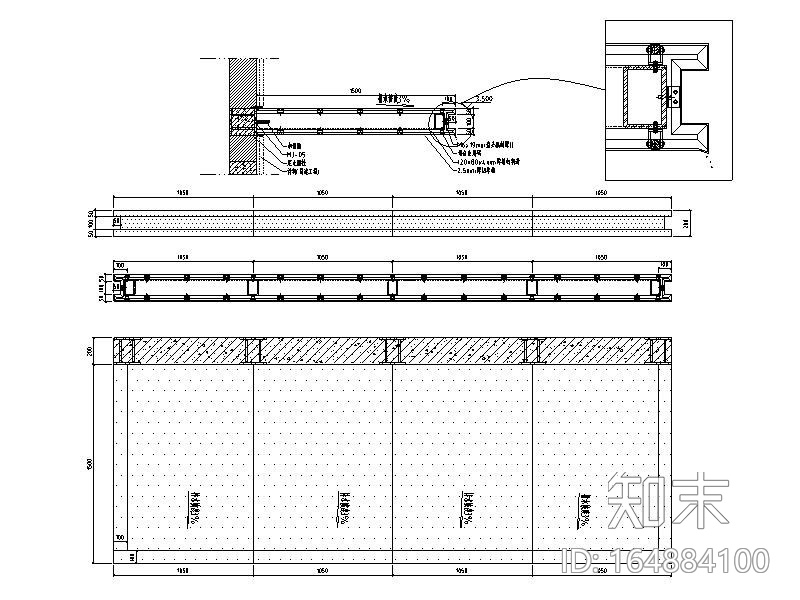 4层艺术中心幕墙施工图2016_玻璃石材铝板施工图下载【ID:164884100】