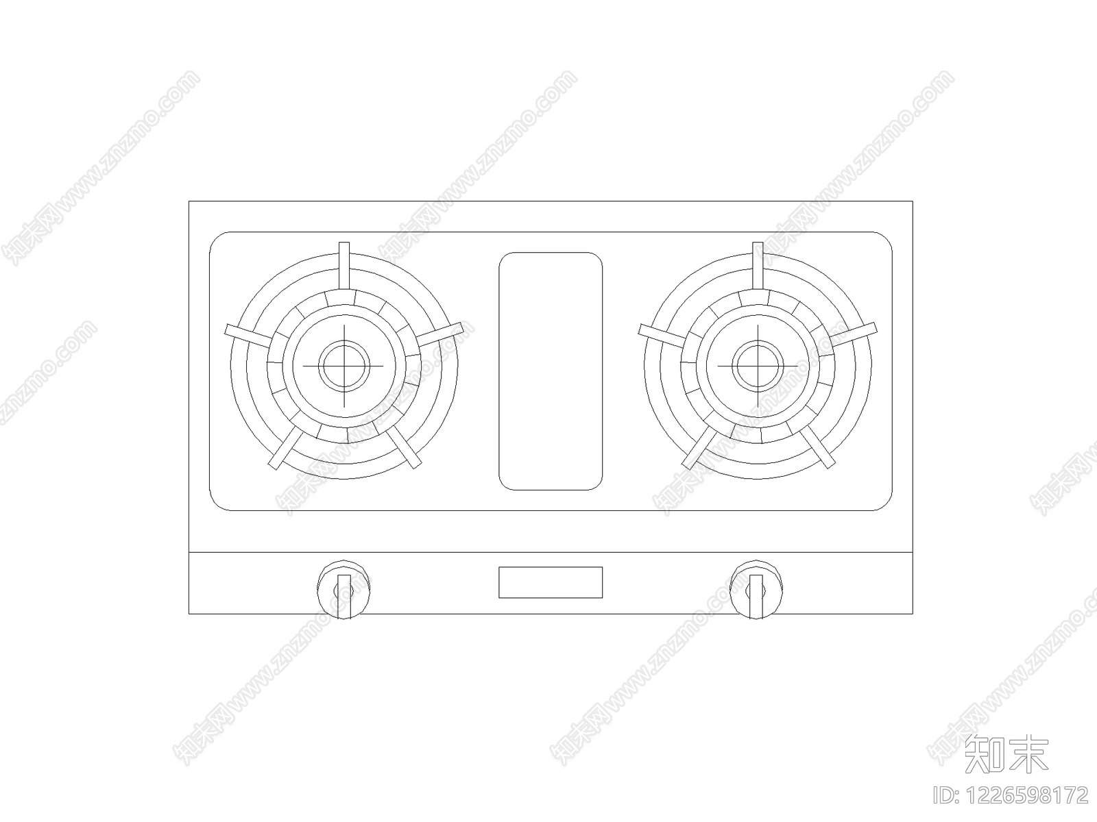 现代厨房设施CAD图纸