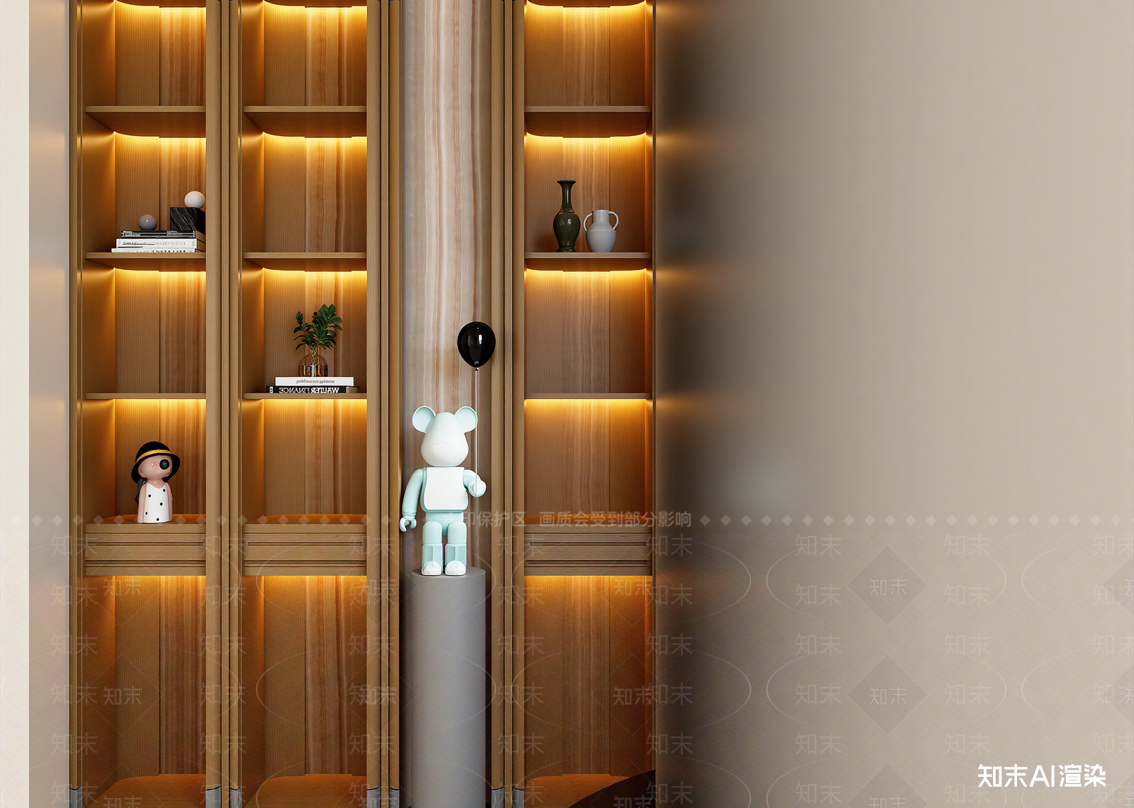 意式书房3D模型下载【ID:1214766207】