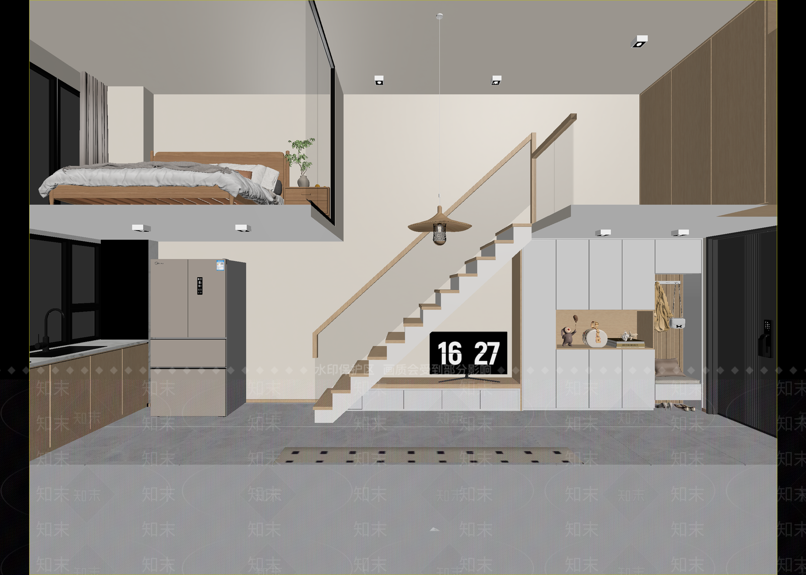 日式公寓3D模型下载【ID:1214791370】