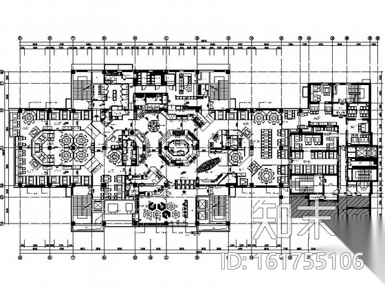 [北京]某特色中式餐厅装修施工图（含方案）施工图下载【ID:161755106】