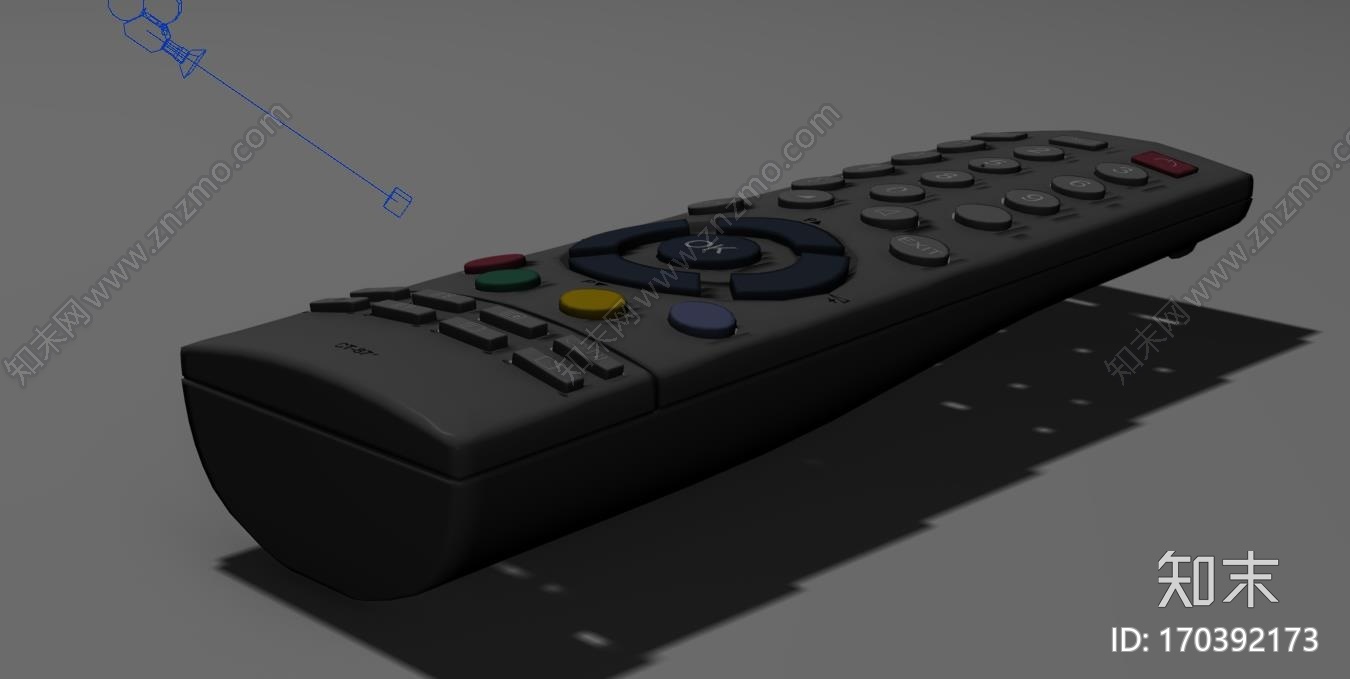 机顶盒遥控器CG模型下载【ID:170392173】