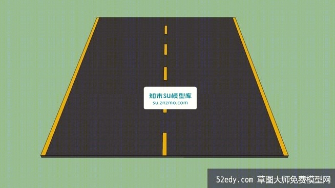 马路水泥路公路打包SU模型下载【ID:148484133】