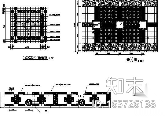 中学校园前广场园林景观工程施工图cad施工图下载【ID:165726138】