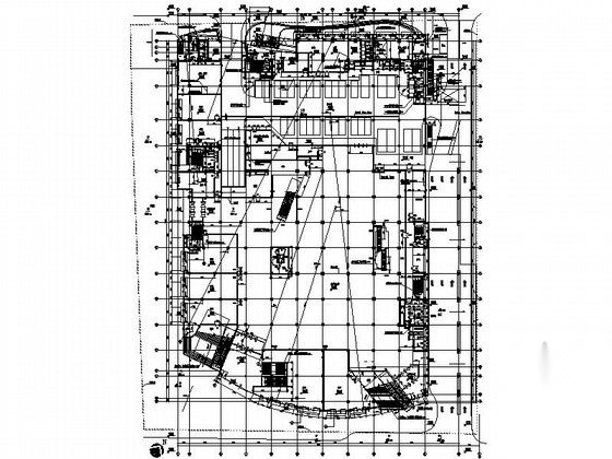 [上海]某九层大型商场建筑施工图cad施工图下载【ID:165424195】