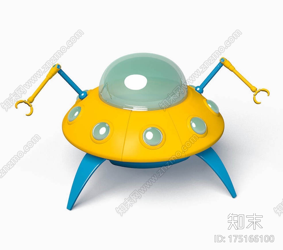 UFO卡通CG模型下载【ID:175166100】